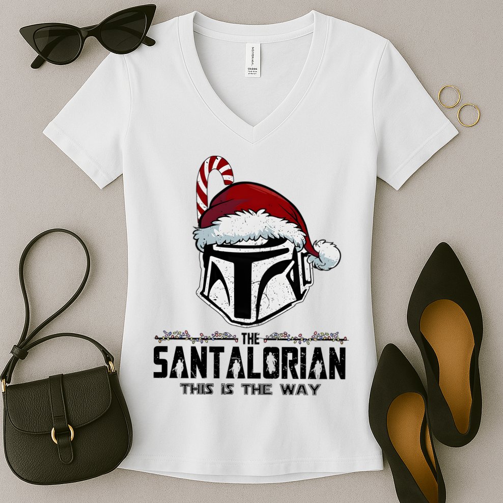 Santalorian Hunter This Is The Way Christmas Holiday Season Women's V-Neck T-Shirt