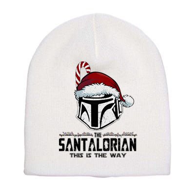 Santalorian Hunter This Is The Way Christmas Holiday Season Short Acrylic Beanie