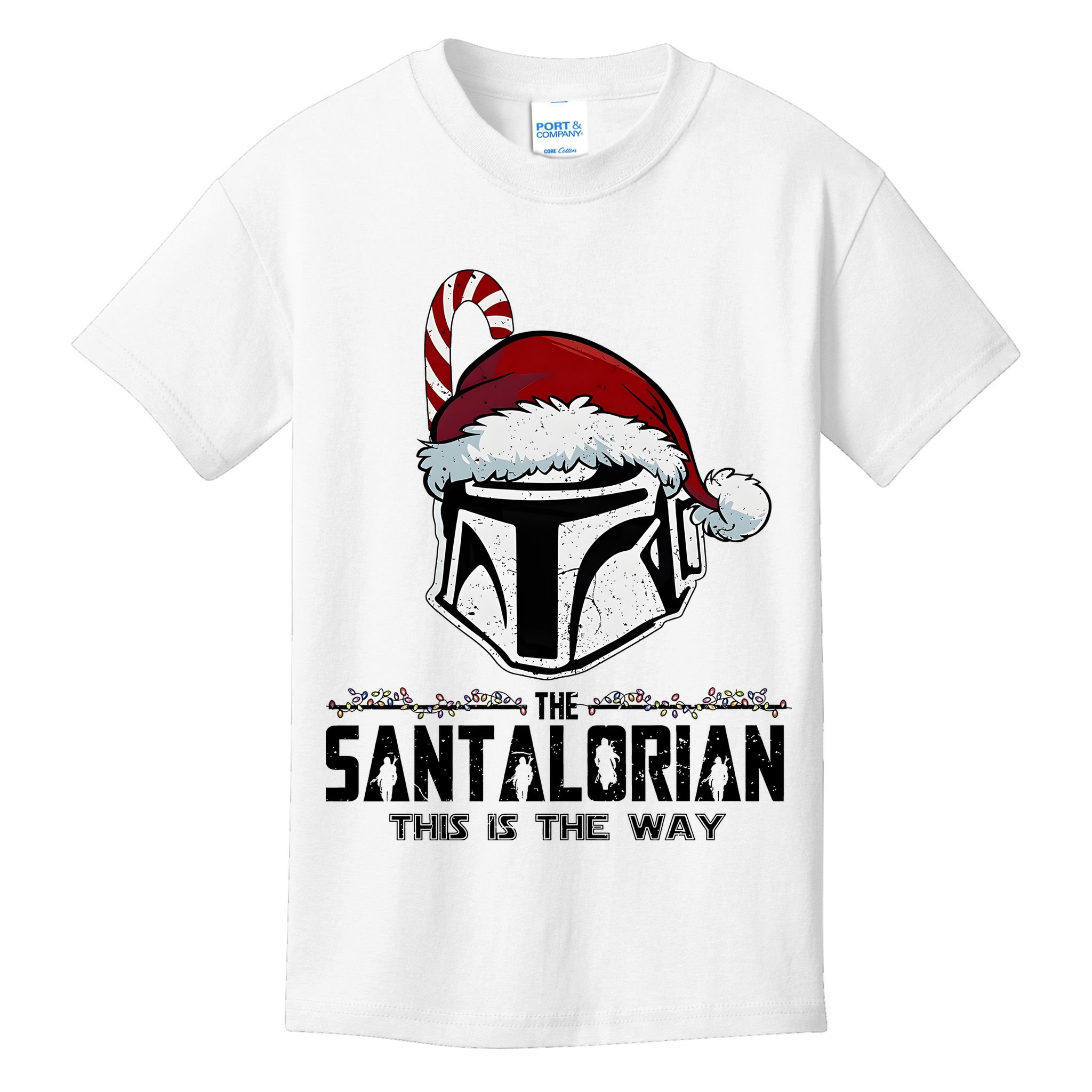 Santalorian Hunter This Is The Way Christmas Holiday Season Kids T-Shirt
