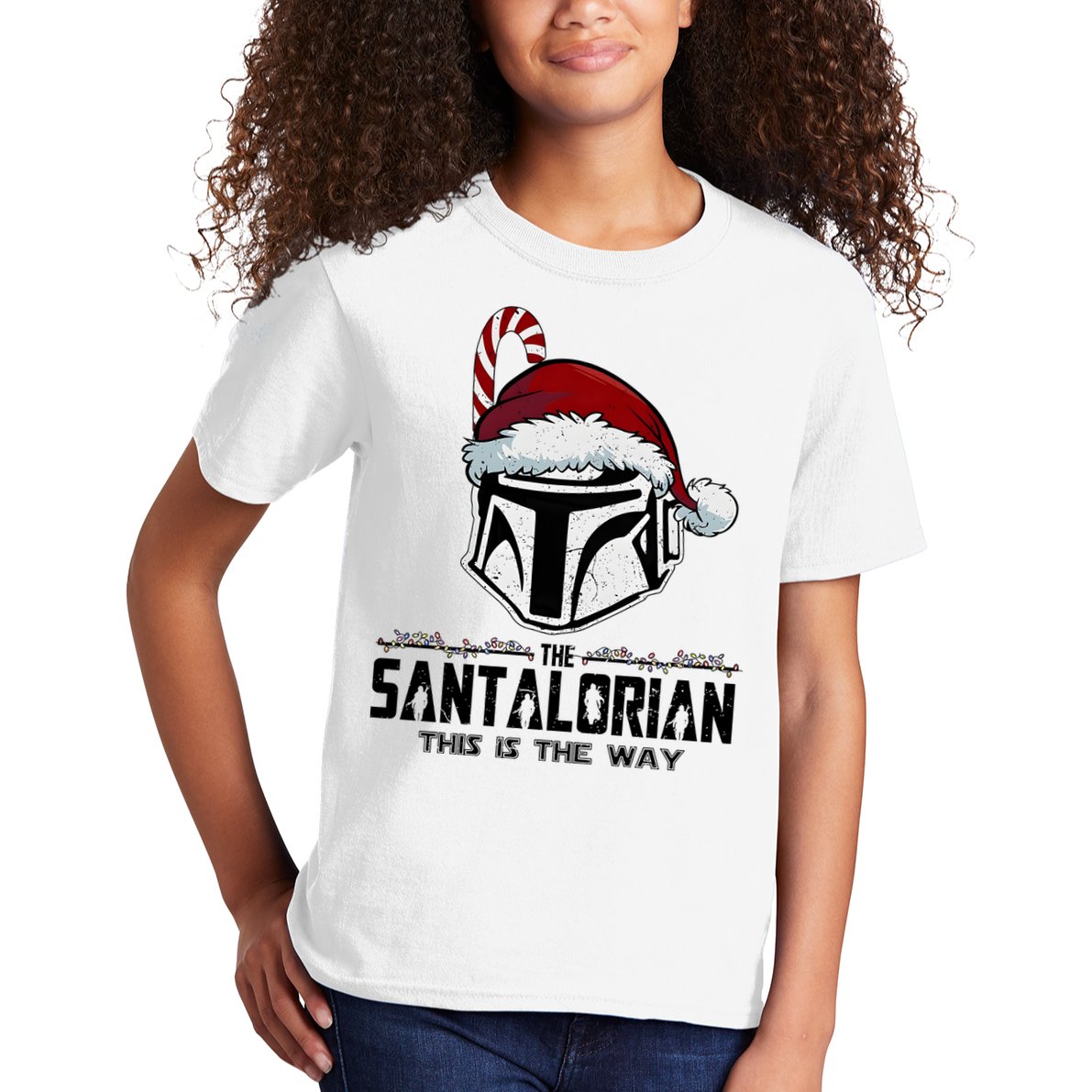 Santalorian Hunter This Is The Way Christmas Holiday Season Kids T-Shirt