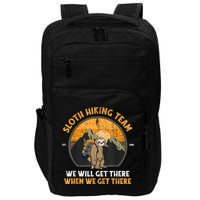 Sloth Hiking Team We Will Get There When We Get There Impact Tech Backpack