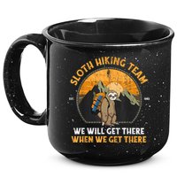 Sloth Hiking Team We Will Get There When We Get There 15oz Campfire Ceramic Mug