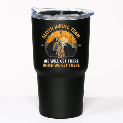 Sloth Hiking Team We Will Get There When We Get There Tumbler