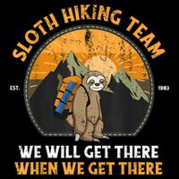 Sloth Hiking Team We Will Get There When We Get There PosiCharge Competitor Tank