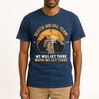 Sloth Hiking Team We Will Get There When We Get There Tall T-Shirt