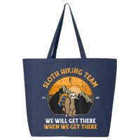 Sloth Hiking Team We Will Get There When We Get There 25L Jumbo Tote