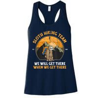 Sloth Hiking Team We Will Get There When We Get There Womens Tank Top