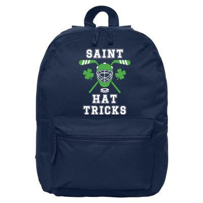 Saint Hat Tricks Hockey Shamrock ST PATRICKS DAY Gift 16 in Basic Backpack