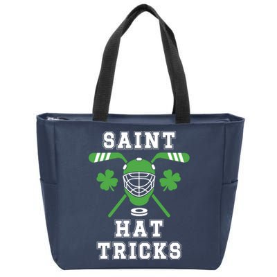 Saint Hat Tricks Hockey Shamrock ST PATRICKS DAY Gift Zip Tote Bag