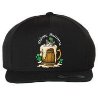 SláInte Humans! Tipsy Cat In Beer Mug St. Patrick’S Day Fun .Png Wool Snapback Cap