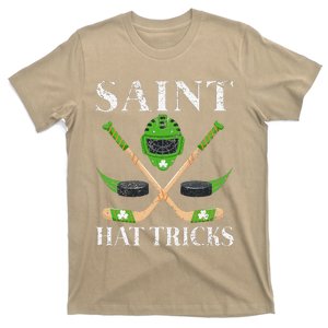 Saint Hat Tricks Leprechaun Lover Hockey St. Patrick's Day T-Shirt