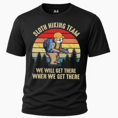 Sloth Hiking Team We Will Get There When We Get ThereFunny Performance Shirt