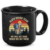 Sloth Hiking Team We Will Get There When We Get ThereFunny 15oz Campfire Ceramic Mug