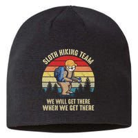 Sloth Hiking Team We Will Get There When We Get ThereFunny Sustainable Beanie