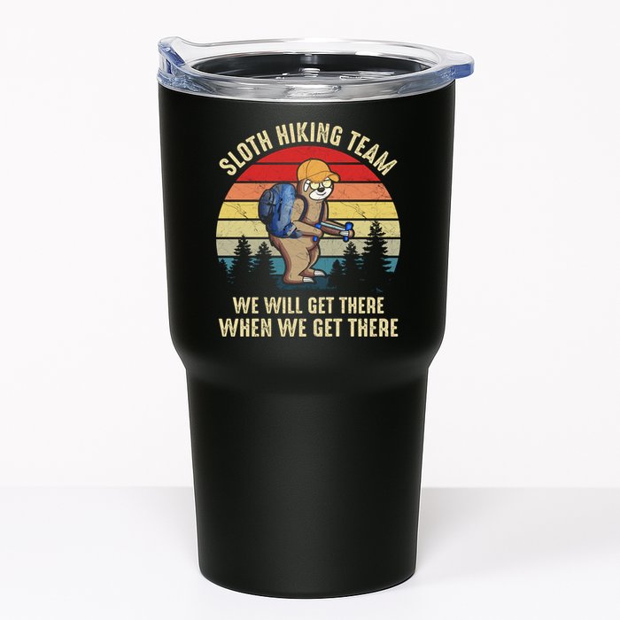 Sloth Hiking Team We Will Get There When We Get ThereFunny Tumbler