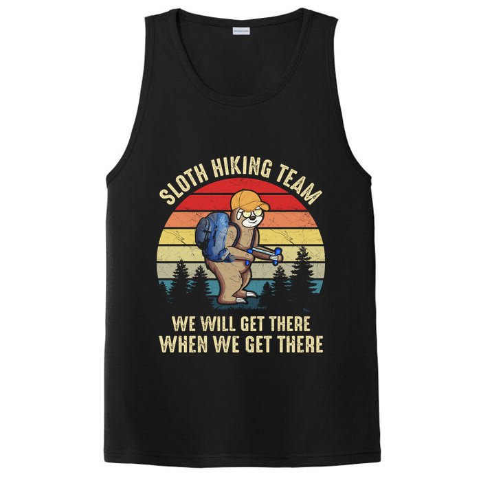Sloth Hiking Team We Will Get There When We Get ThereFunny PosiCharge Competitor Tank