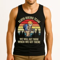 Sloth Hiking Team We Will Get There When We Get ThereFunny Tank Top
