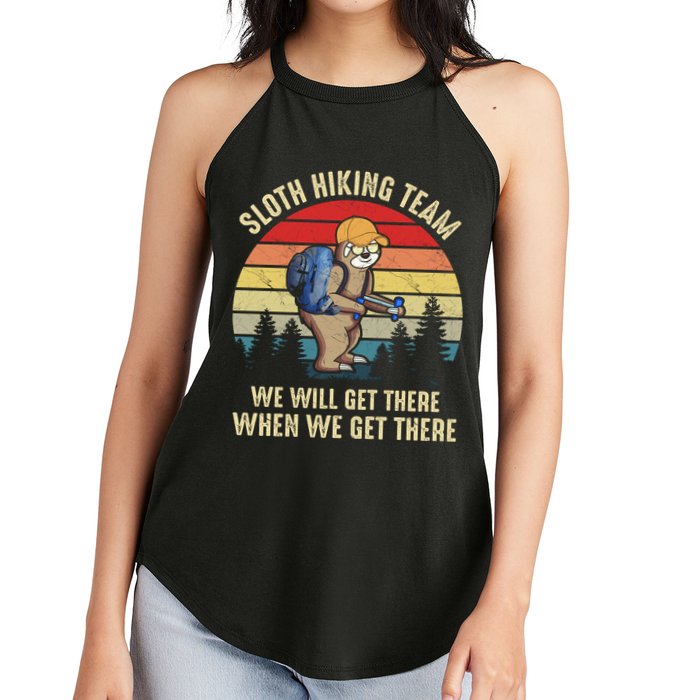 Sloth Hiking Team We Will Get There When We Get ThereFunny Women's Perfect Tri Rocker Tank