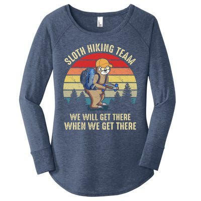 Sloth Hiking Team We Will Get There When We Get ThereFunny Women's Perfect Tri Tunic Long Sleeve Shirt