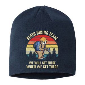 Sloth Hiking Team We Will Get There When We Get ThereFunny Sustainable Beanie