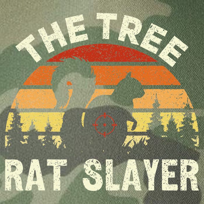 Squirrel Hunter The Tree Rat Slayer Retro Squirrel Hunting Legacy Tie Dye Trucker Hat