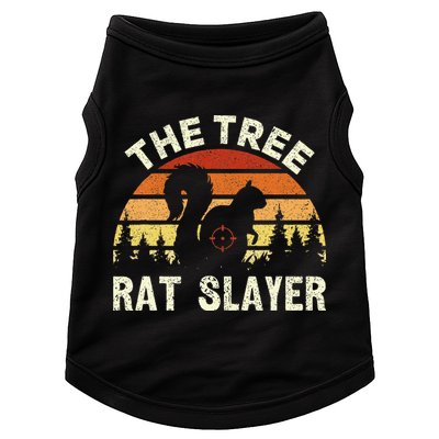 Squirrel Hunter The Tree Rat Slayer Retro Squirrel Hunting Doggie Tank