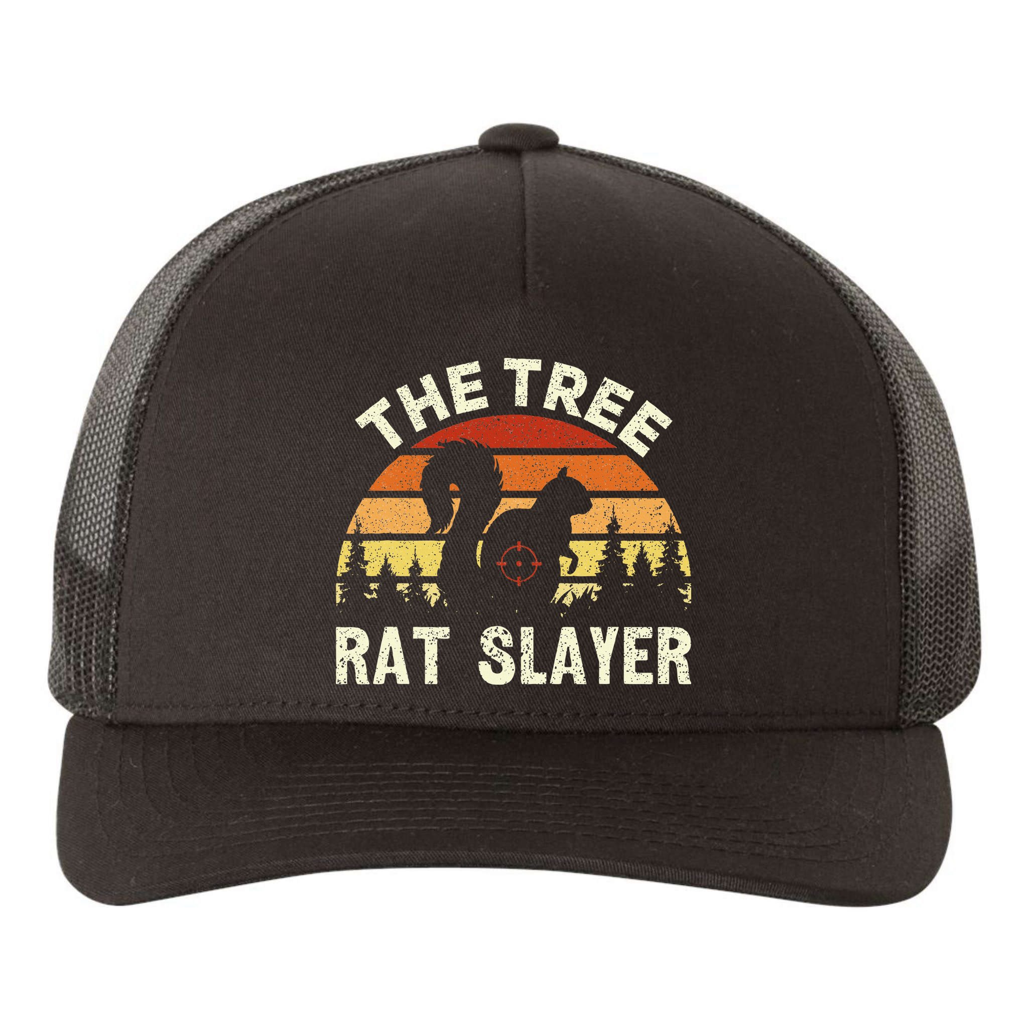Squirrel Hunter The Tree Rat Slayer Retro Squirrel Hunting Yupoong Adult 5-Panel Trucker Hat