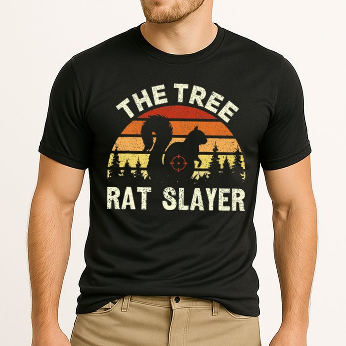 Squirrel Hunter The Tree Rat Slayer Retro Squirrel Hunting Performance Shirt