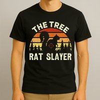 Squirrel Hunter The Tree Rat Slayer Retro Squirrel Hunting T-Shirt