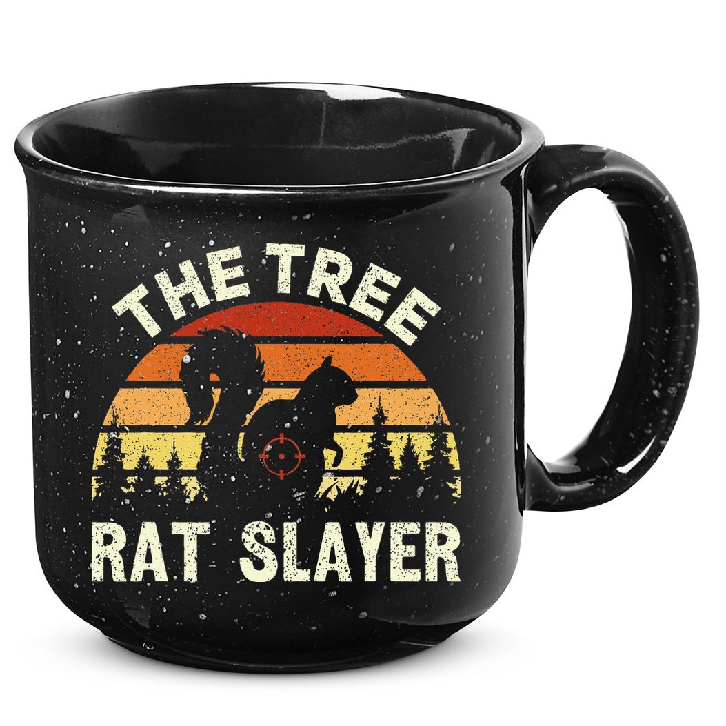 Squirrel Hunter The Tree Rat Slayer Retro Squirrel Hunting 15oz Campfire Ceramic Mug