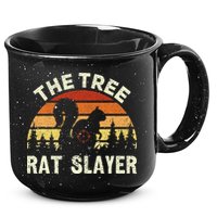 Squirrel Hunter The Tree Rat Slayer Retro Squirrel Hunting 15oz Campfire Ceramic Mug