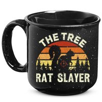 Squirrel Hunter The Tree Rat Slayer Retro Squirrel Hunting 15oz Campfire Ceramic Mug