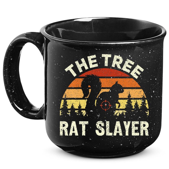Squirrel Hunter The Tree Rat Slayer Retro Squirrel Hunting 15oz Campfire Ceramic Mug