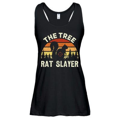 Squirrel Hunter The Tree Rat Slayer Retro Squirrel Hunting Ladies Essential Flowy Tank