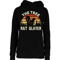 Squirrel Hunter The Tree Rat Slayer Retro Squirrel Hunting Womens Funnel Neck Pullover Hood