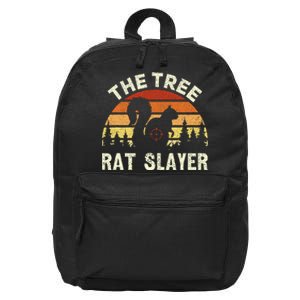 Squirrel Hunter The Tree Rat Slayer Retro Squirrel Hunting 16 in Basic Backpack