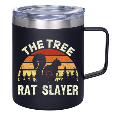 Squirrel Hunter The Tree Rat Slayer Retro Squirrel Hunting 12oz Stainless Steel Coffee Mug