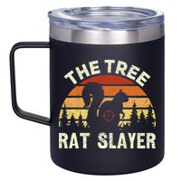 Squirrel Hunter The Tree Rat Slayer Retro Squirrel Hunting 12oz Stainless Steel Coffee Mug