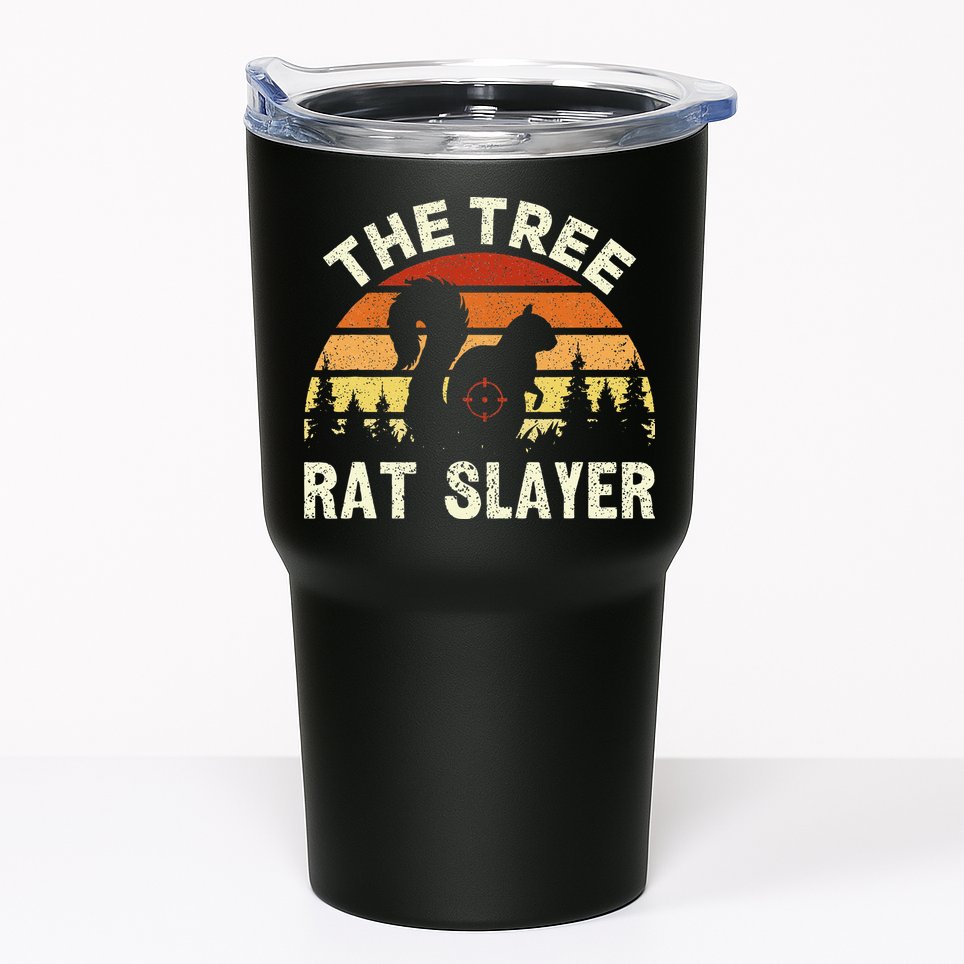 Squirrel Hunter The Tree Rat Slayer Retro Squirrel Hunting Tumbler