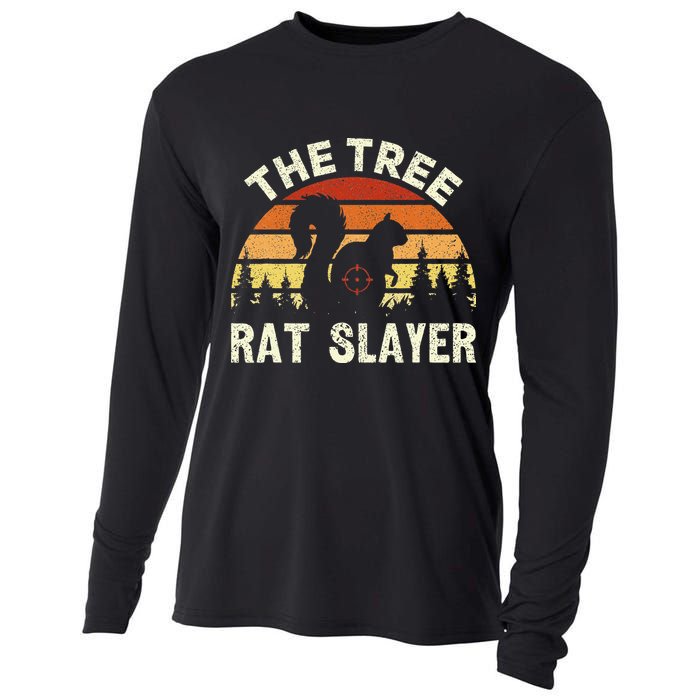 Squirrel Hunter The Tree Rat Slayer Retro Squirrel Hunting Cooling Performance Long Sleeve Crew