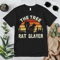 Squirrel Hunter The Tree Rat Slayer Retro Squirrel Hunting Premium T-Shirt