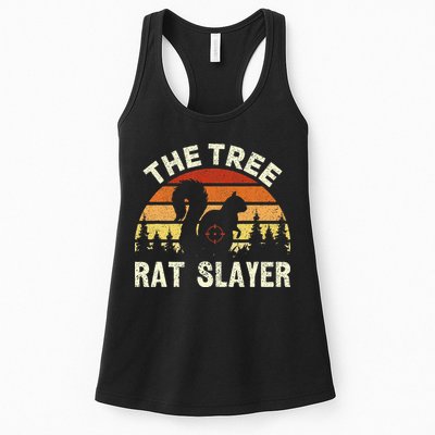 Squirrel Hunter The Tree Rat Slayer Retro Squirrel Hunting Womens Tank Top