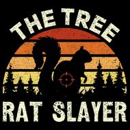 Squirrel Hunter The Tree Rat Slayer Retro Squirrel Hunting Toddler Hoodie