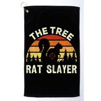 Squirrel Hunter The Tree Rat Slayer Retro Squirrel Hunting Golf Towel