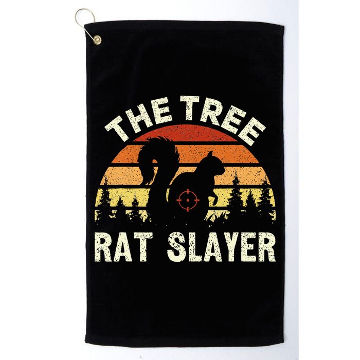 Squirrel Hunter The Tree Rat Slayer Retro Squirrel Hunting Golf Towel