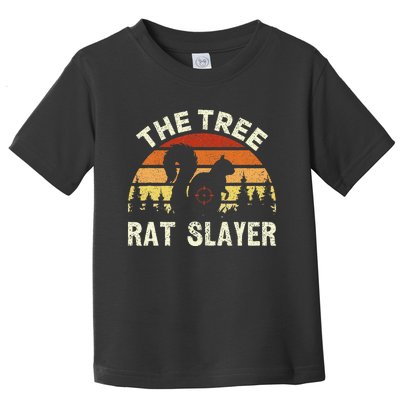 Squirrel Hunter The Tree Rat Slayer Retro Squirrel Hunting Toddler T-Shirt