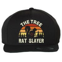 Squirrel Hunter The Tree Rat Slayer Retro Squirrel Hunting Wool Snapback Cap