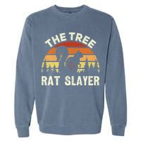 Squirrel Hunter The Tree Rat Slayer Retro Squirrel Hunting Garment-Dyed Sweatshirt