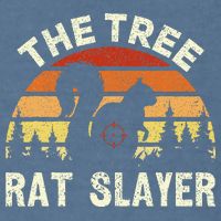 Squirrel Hunter The Tree Rat Slayer Retro Squirrel Hunting Garment-Dyed Sweatshirt