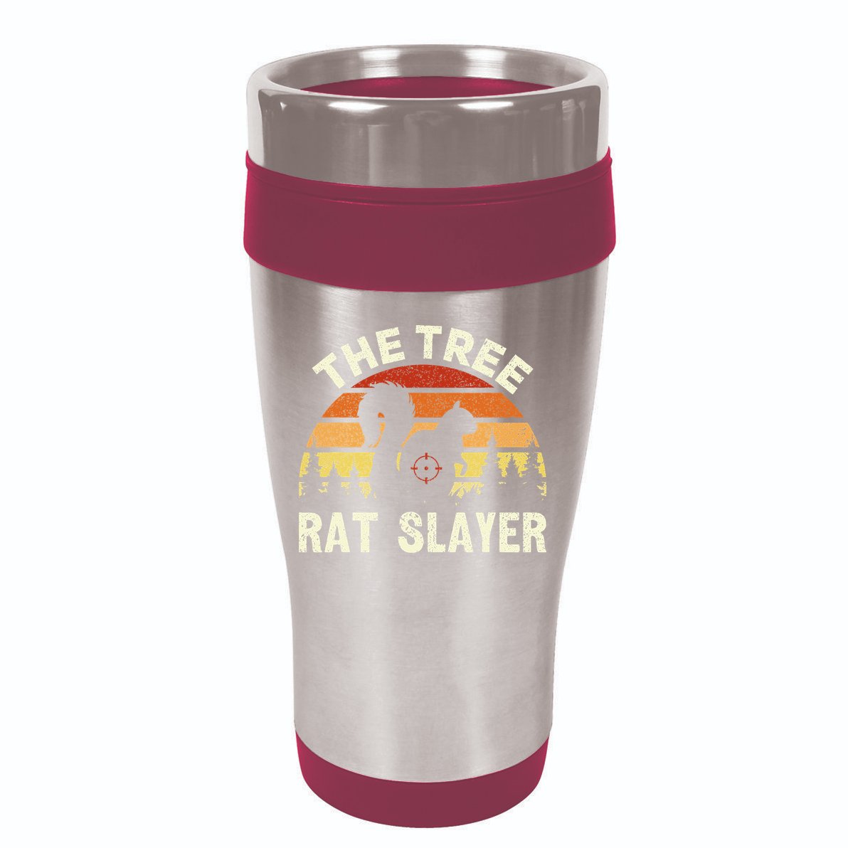 Squirrel Hunter The Tree Rat Slayer Retro Squirrel Hunting 16oz Travel Tumbler